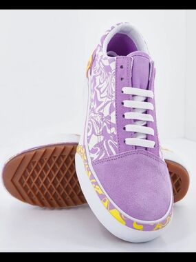 Vans Old Skool Stacked 'Wavy Daze' Sneakers Size 7.5 Like New